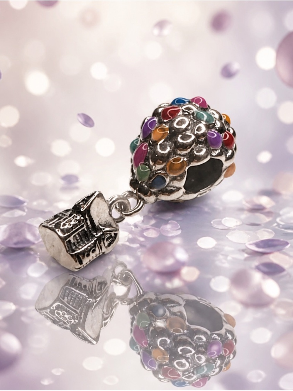 Multicolor Enamel Cluster Charm Pendant new with out tag